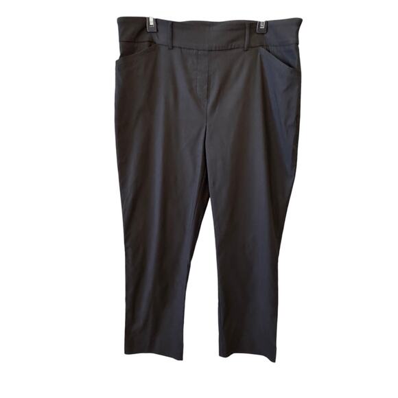 New HILARY RADLEY Black Super Stretch Skinny Leg Pull-On Ankle Pants Size XL - Picture 4 of 6